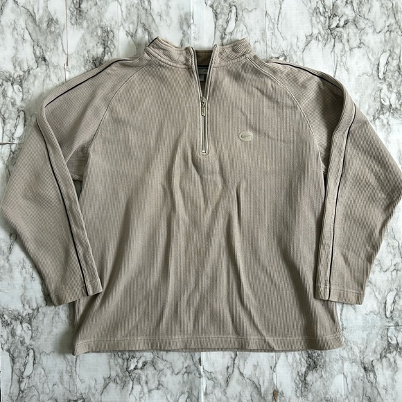 Nike | Men’s size XXL Vintage 90s Y2K ribbed quarter zip sweater pullover - Picture 1 of 12